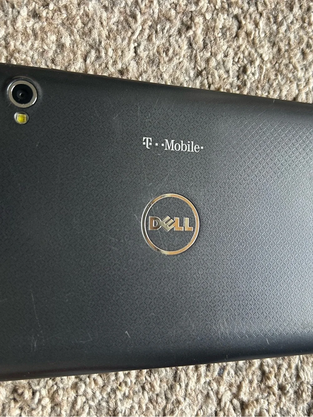 Dell Streak 7 Black Tablet with Gold Logo and T‑Mobile